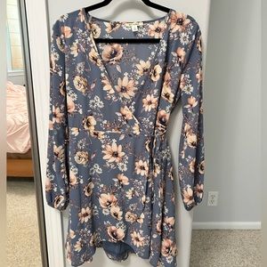 Francesca’s Floral Wrap Dress
